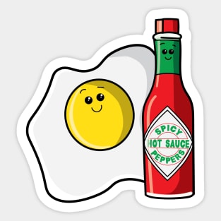 Hot sauce and eggs Sticker